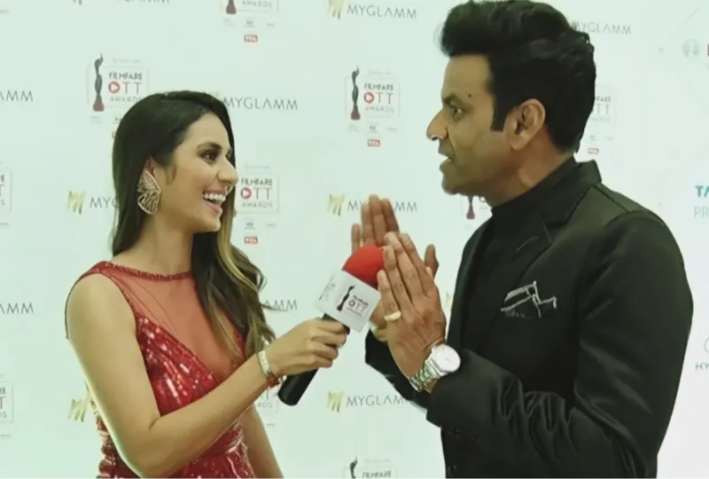 Lincia Rosario hosting Lincia Rosario x Manoj Bajpayee - OTT Filmfare — Celebrity