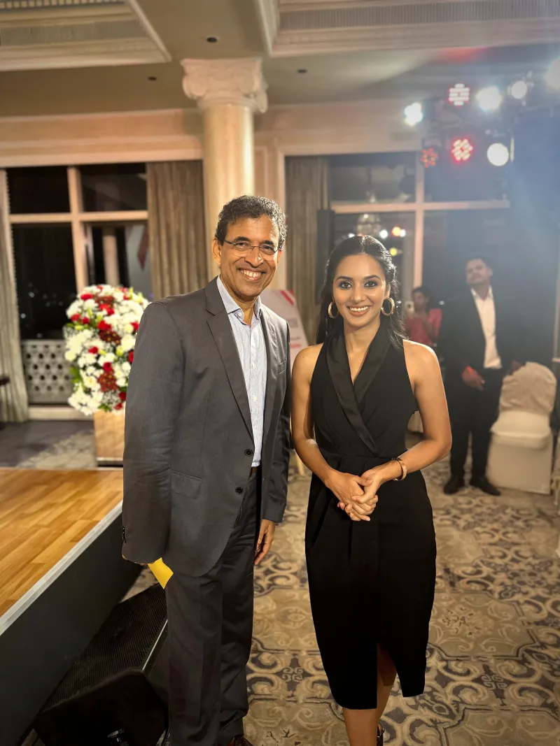 with Harsha Bhogle — In HSBC Event by Lincia Rosario