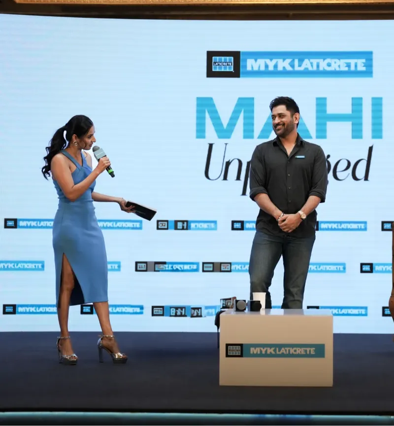 With MS Dhoni as Mahi Unplugged — Sports by Lincia Rosario