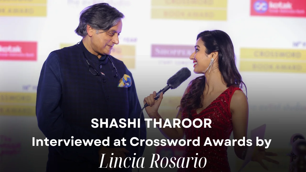 Lincia Rosario hosting Lincia Rosario × Shashi Tharoor | The Power of Words & Presence