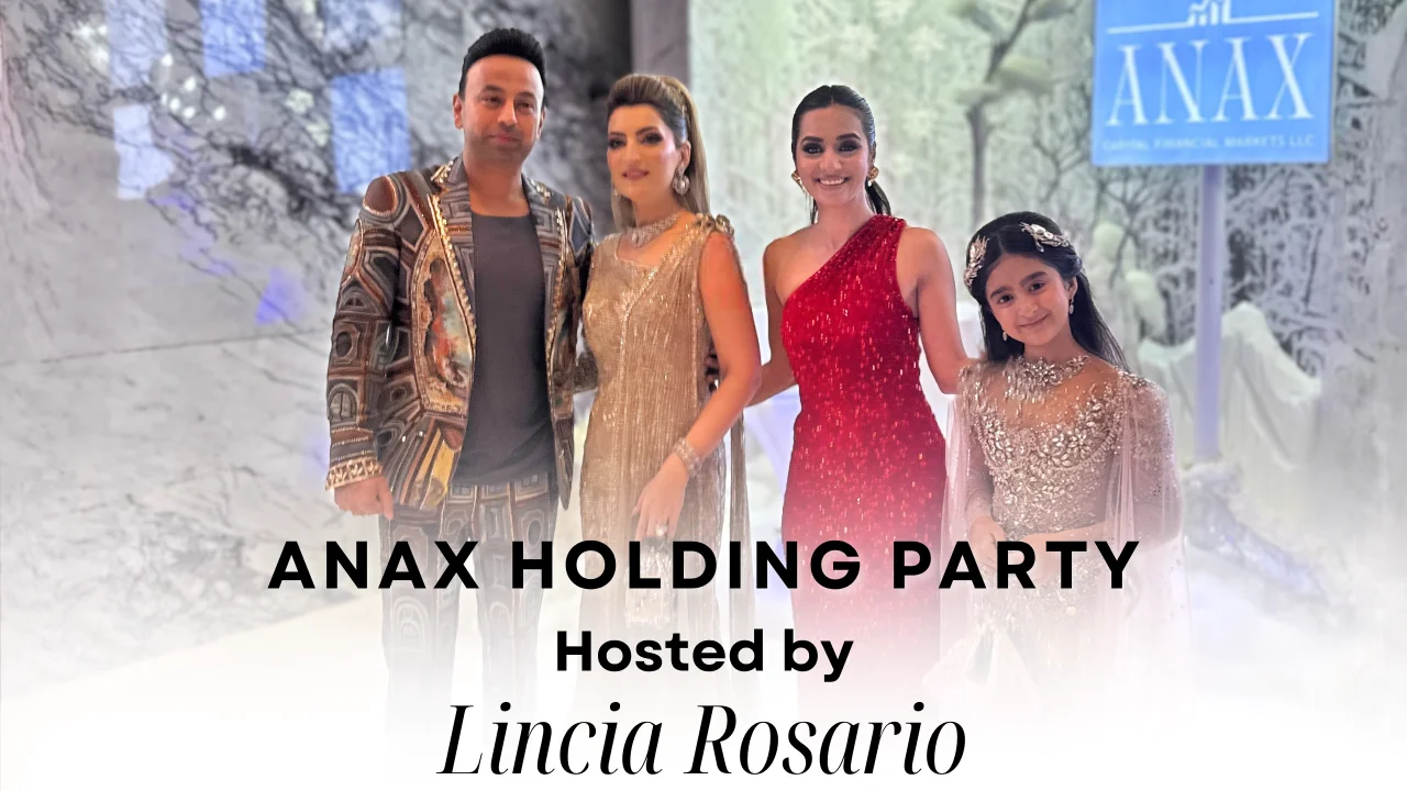 Lincia Rosario hosting Lincia Rosario × Anax Holding Celebration